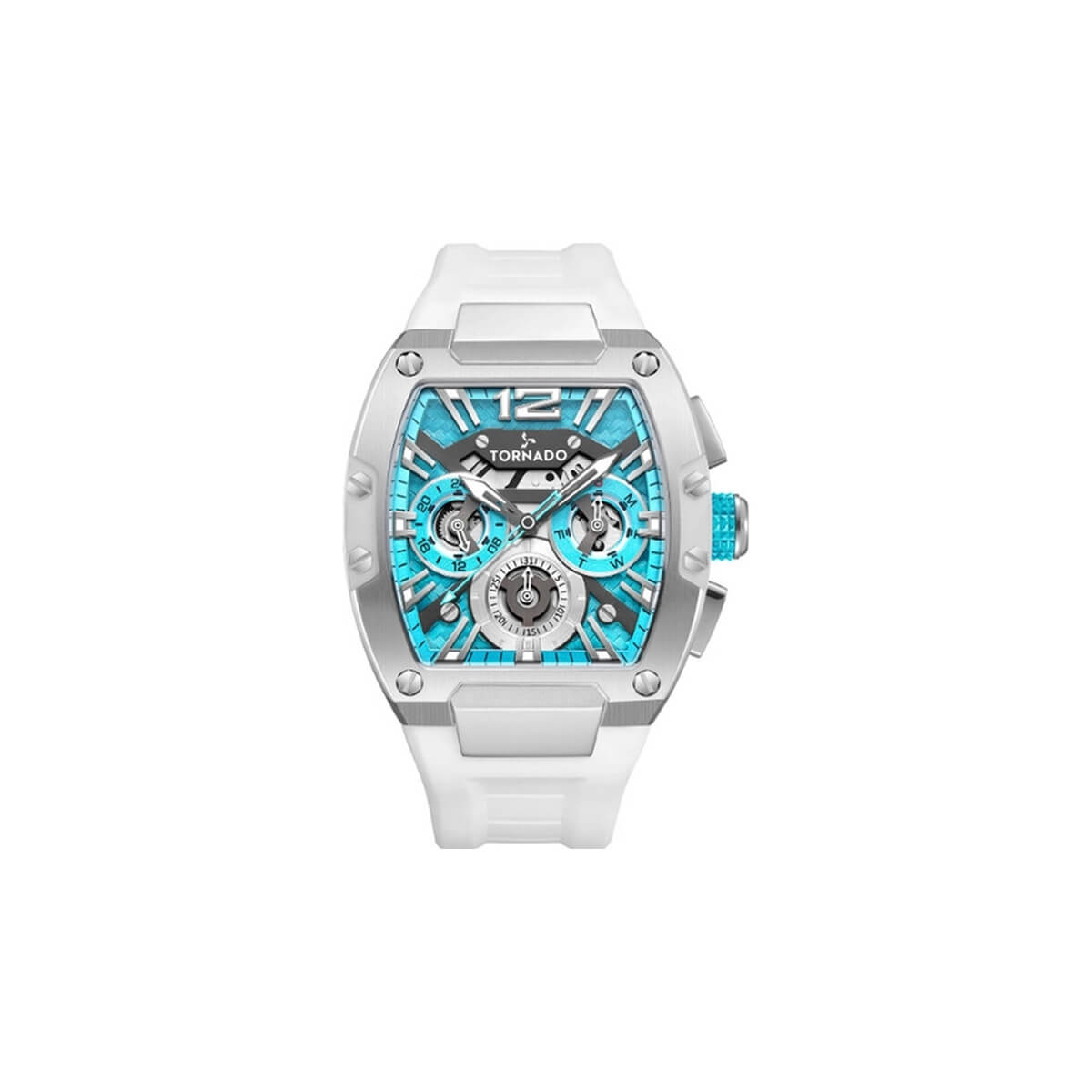 Tornado Xenith Men's Multi Function Blue Dial Watch - T23105-SSWL