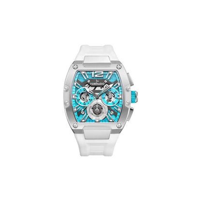Tornado Xenith Men's Multi Function Blue Dial Watch - T23105-SSWL