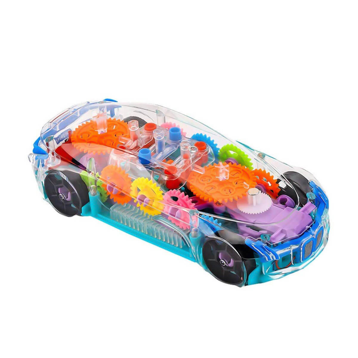 Gear Racing 3D Transparent Car Toy for Kids