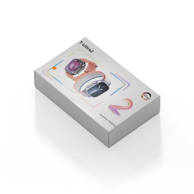 ساعة T Ultra 2 الذكية بشاشة Super AMOLED مع حزامين