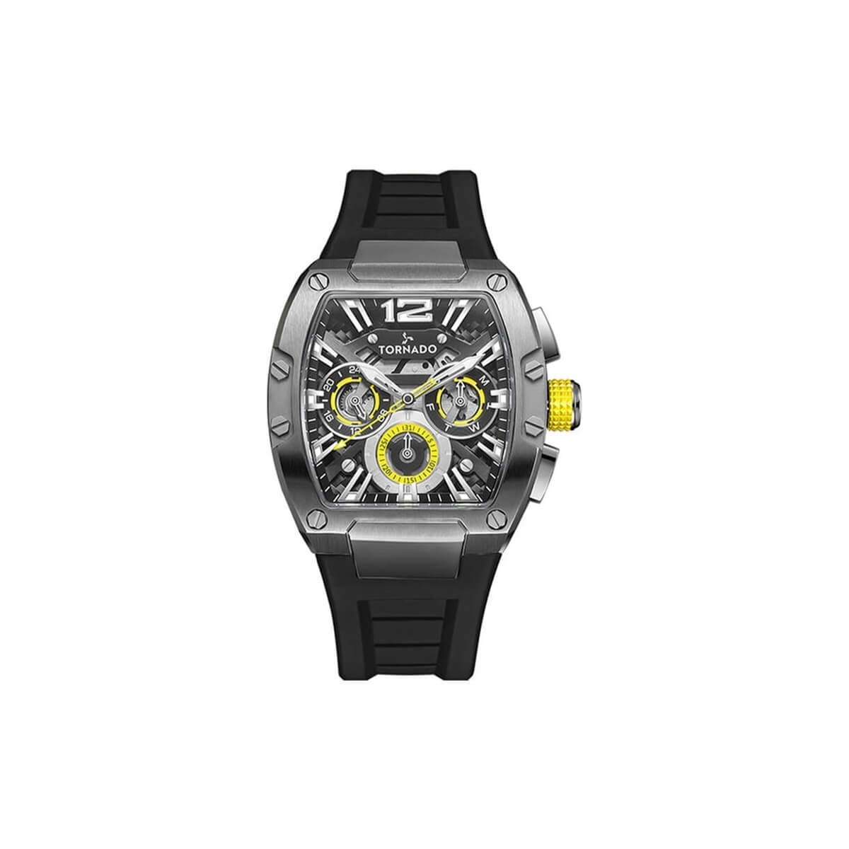 Tornado Xenith Multifunction Men's Black Dial Analog Watch - T23105-XSBB