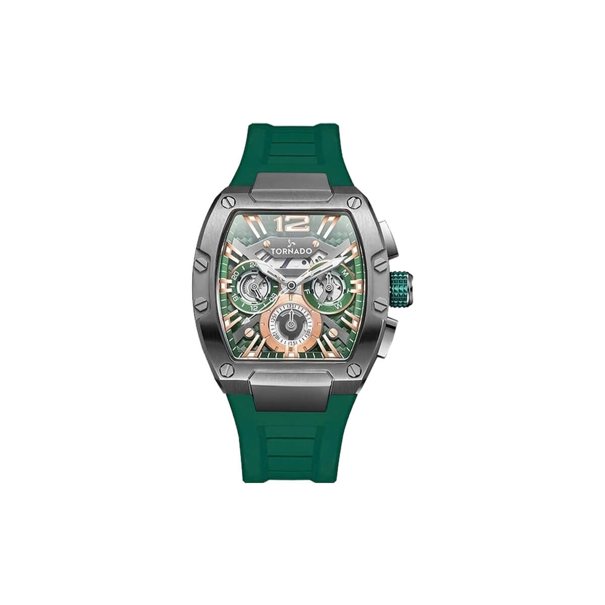 Tornado Xenith Multifuction Men's Green Dial Multi Function Watch - T23105-XSHH
