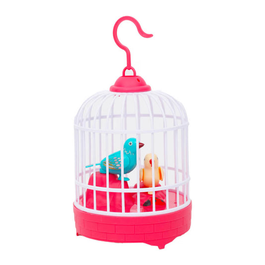 Sound Activated Birds Cage Toy