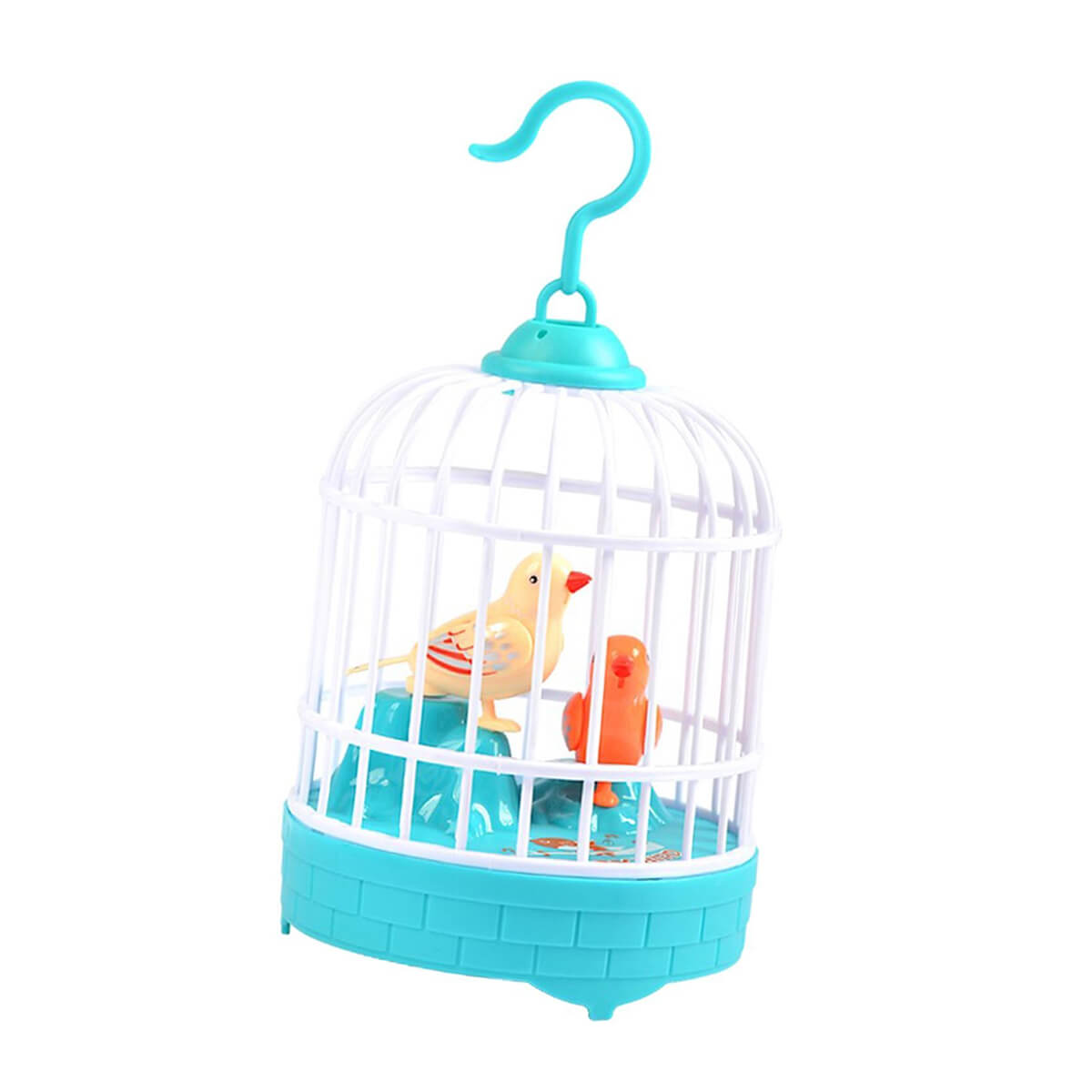 Sound Activated Birds Cage Toy