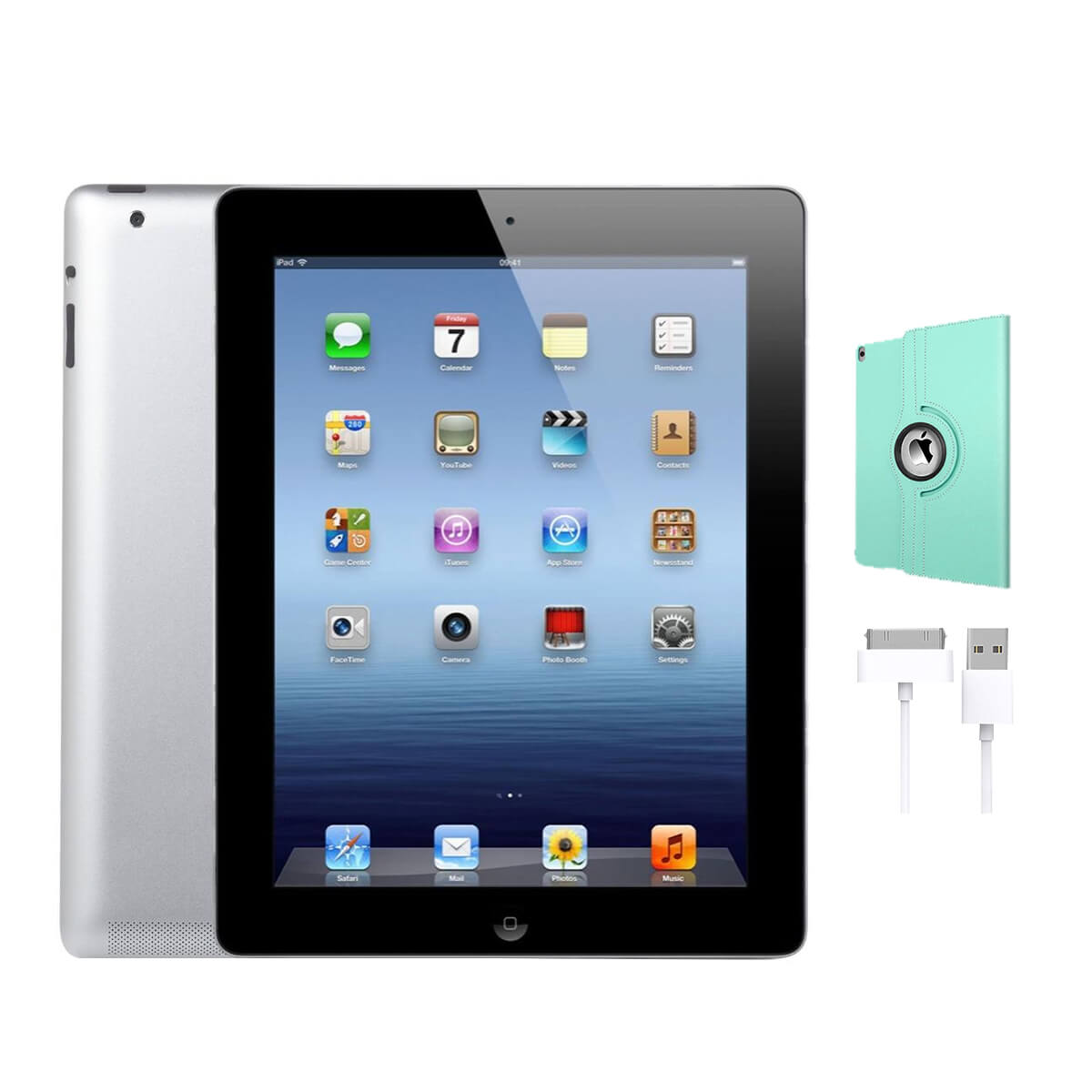 Used Apple iPad 2nd Gen Wi-Fi 64GB with Cable, Cover