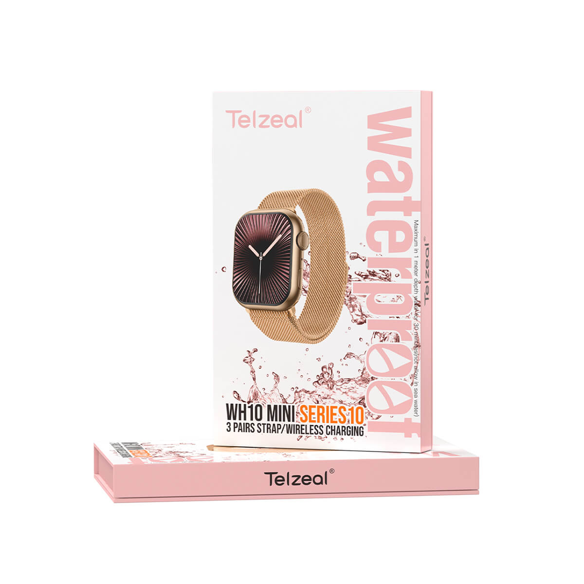 Telzeal WH10 Mini Smartwatch with 3 Pair Straps