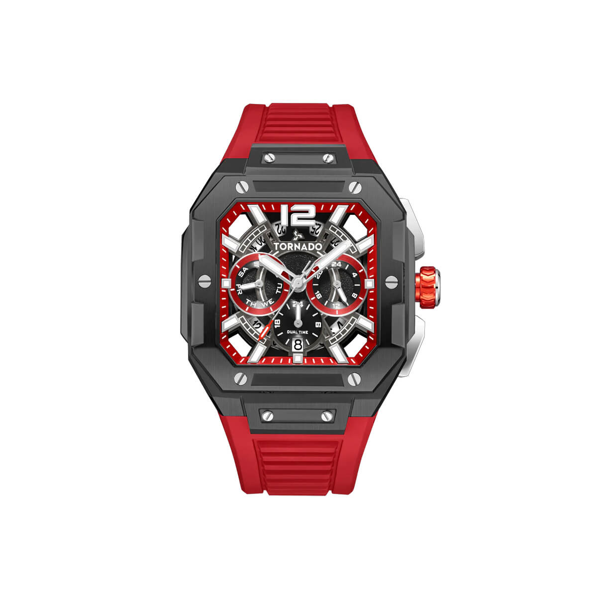 Tornado Xenith Curve Multi Function Watch Red - T26101-XFRR