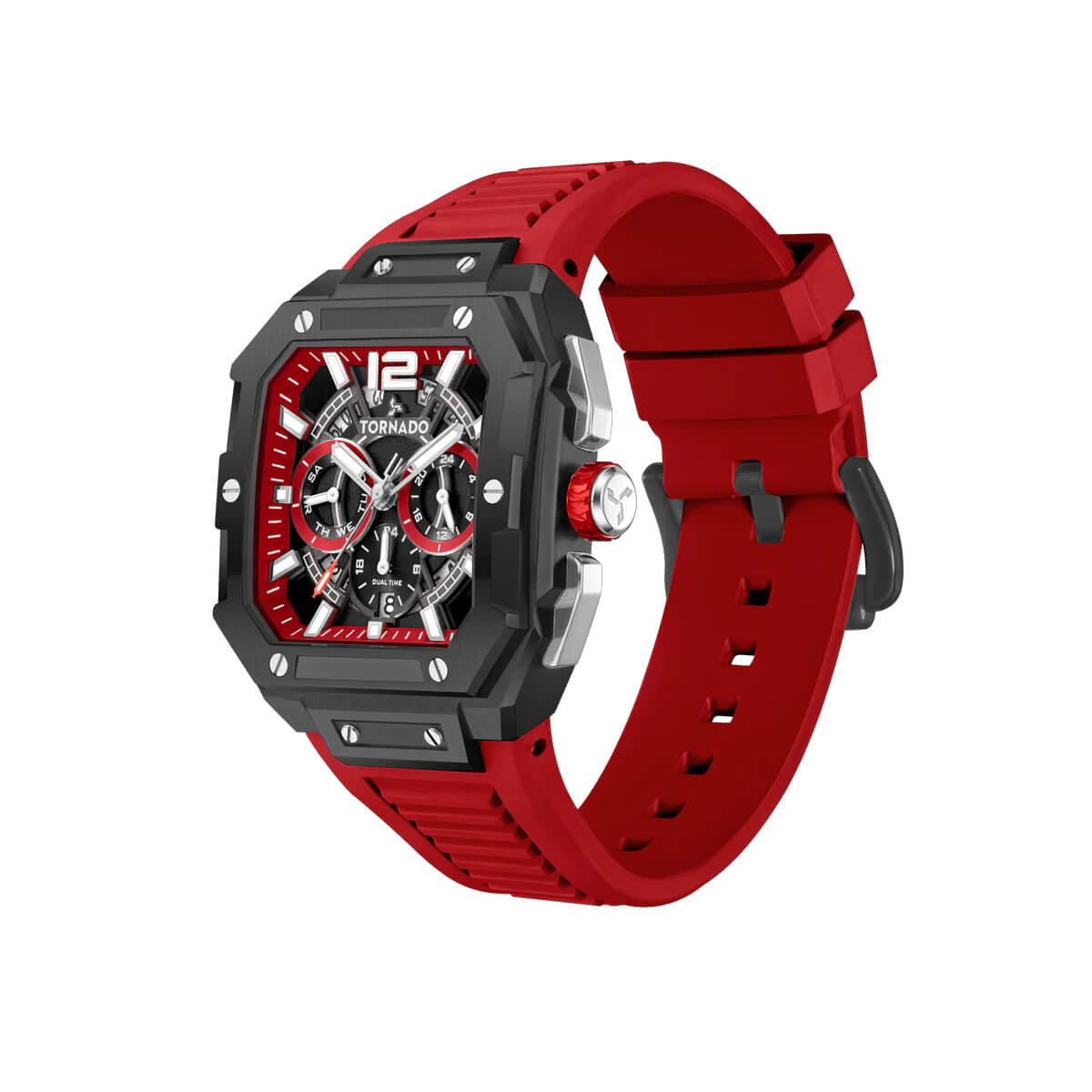 Tornado Xenith Curve Multi Function Watch Red - T26101-XFRR
