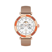 Xcell Celine Smartwatch Gold Frame Brown Strap