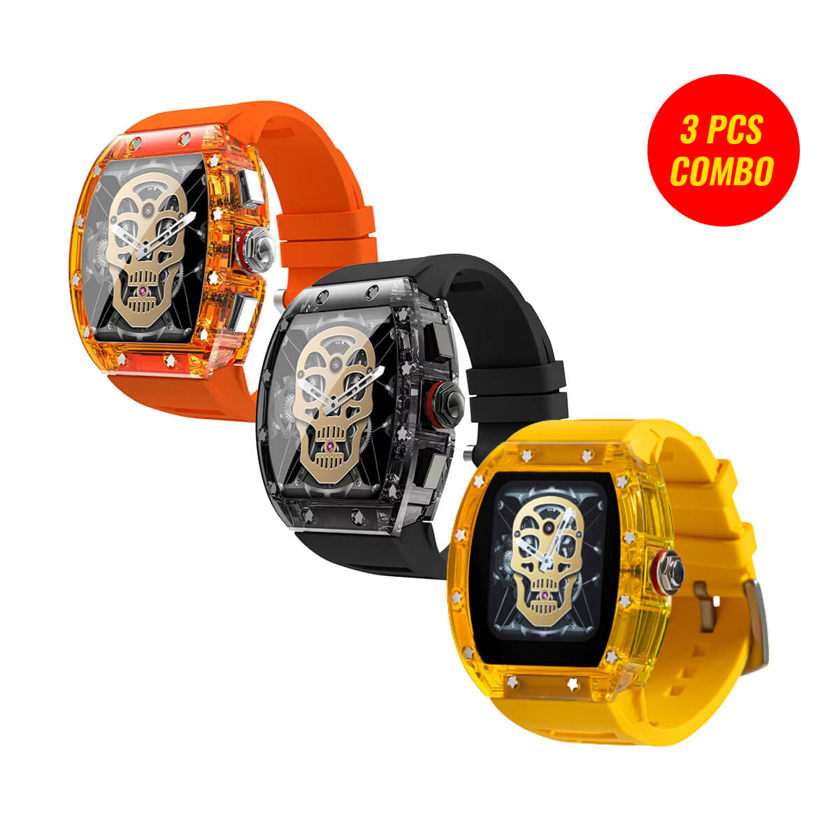 YD5 Richard Style Smartwatch (3 PCS Combo)