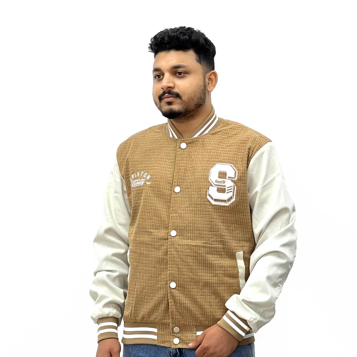 Nansa Long Sleeve Letter Pocket Mens Jacket (YK23109)