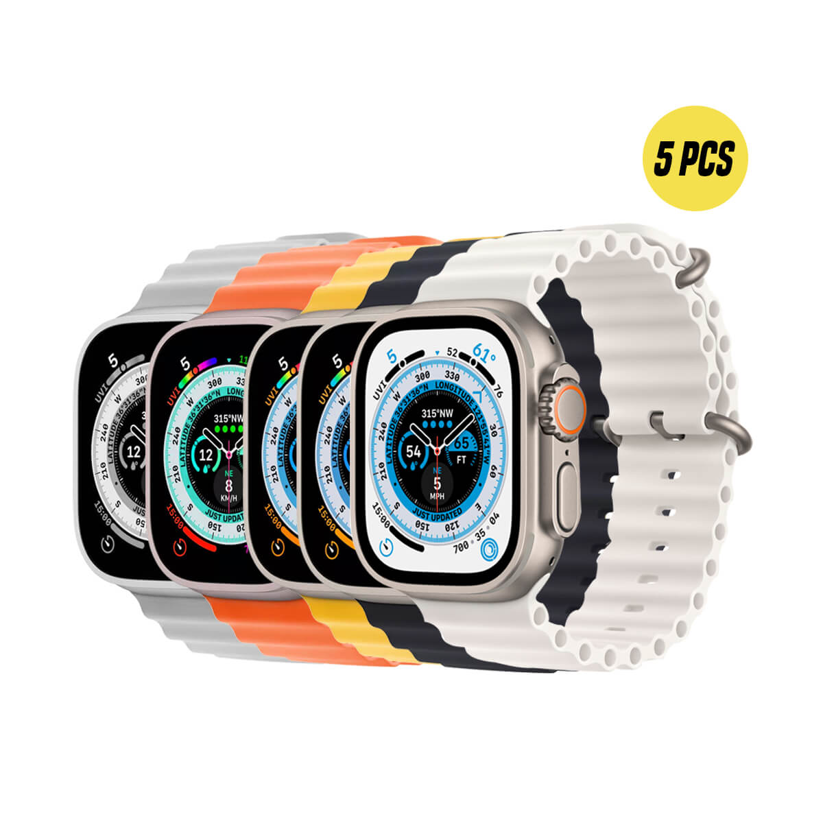 Z66 Pro Smartwatch 5 Pcs Combo