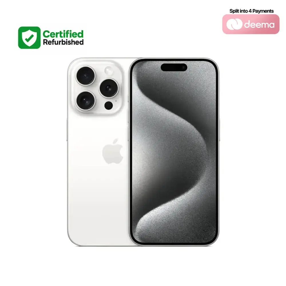 Apple iPhone 15 Pro Max 256GB - White Titanium HK (Apple Certified Refurbished)