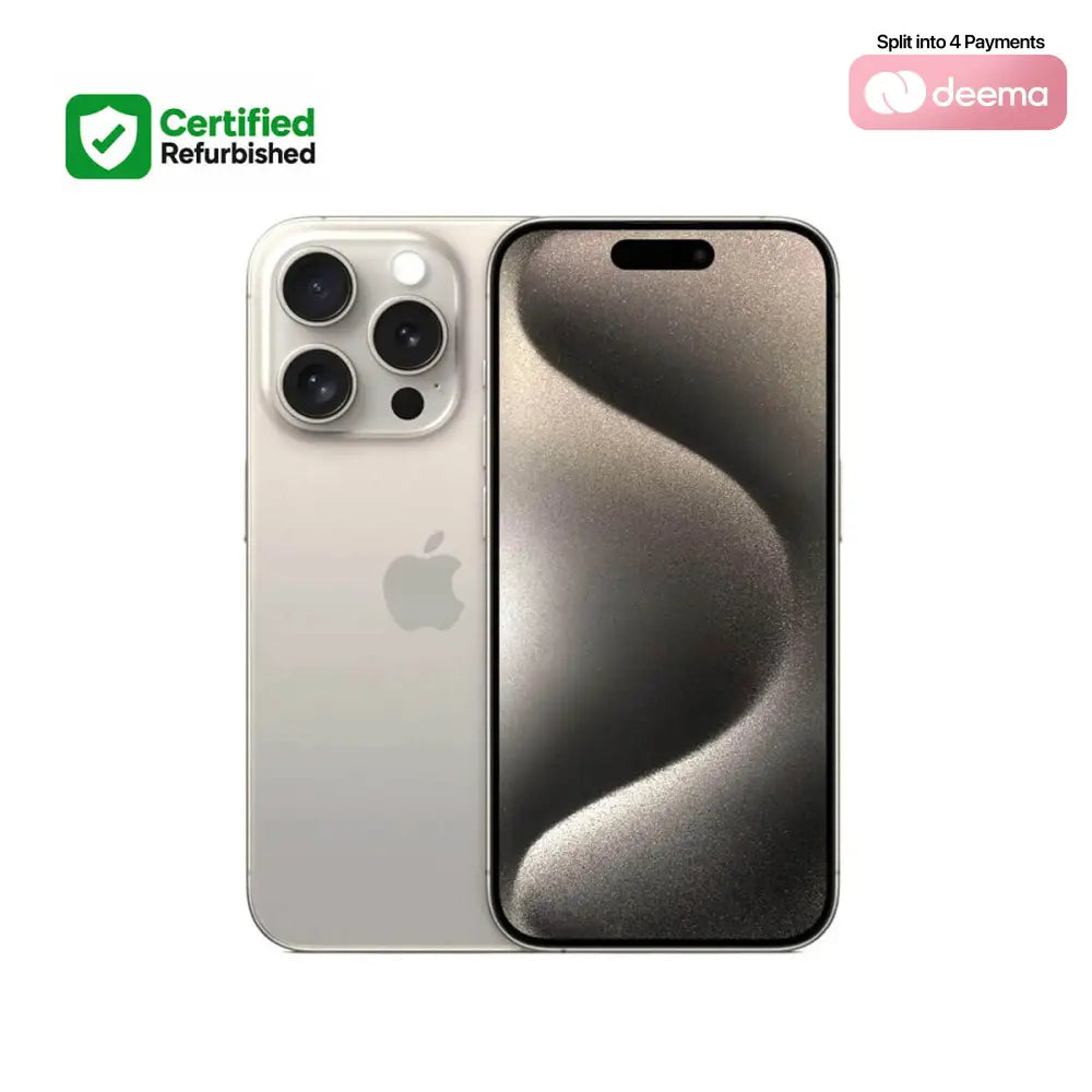 Apple iPhone 15 Pro Max 256GB - Natural Titanium HK (Apple Certified Refurbished)