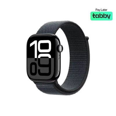 Apple Watch Series 10 42mm (GPS + Cellular) Jet Black Aluminum Case Ink Sport Loop