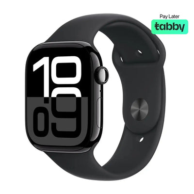 Apple Watch Series 10 46mm (GPS + Cellular) Jet Black Aluminum Case Black Sport Band M/L