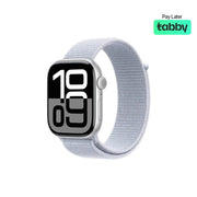 Apple Watch Series 10 46mm GPS Silver Aluminium Case with Blue Cloud Sport Loop