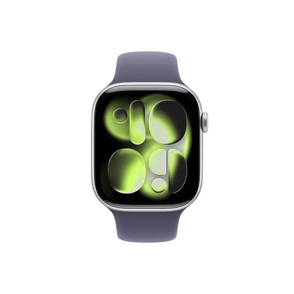 Apple Watch Series 11 42mm (GPS) Silver Aluminum Case Purple Fog Sport Band S/M