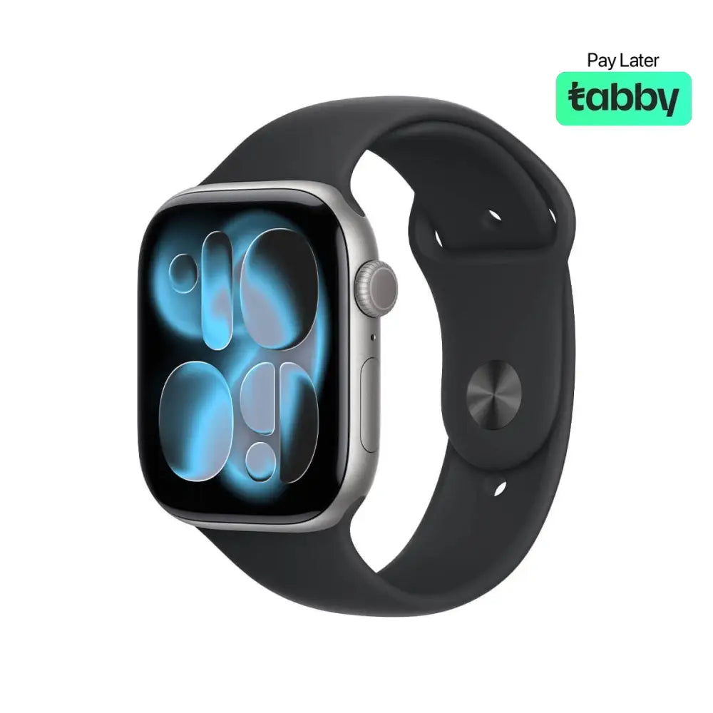 Apple Watch Series 11 42mm (GPS) Space Gray Aluminum Case Black Sport Band S/M