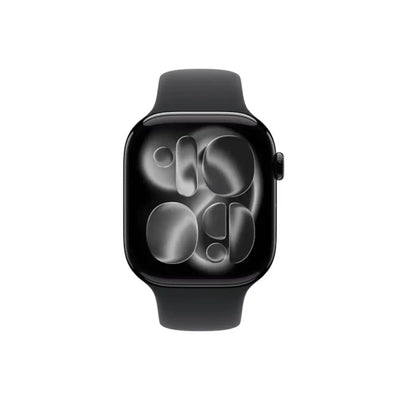 Apple Watch Series 11 46mm (GPS) Jet Black Aluminum Case Black Sport Band S/M
