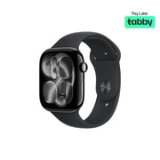 Apple Watch Series 11 46mm (GPS) Jet Black Aluminum Case Black Sport Band S/M