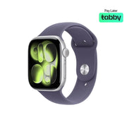 Apple Watch Series 11 46mm (GPS) Silver Aluminum Case Purple Fog Sport Band M/L