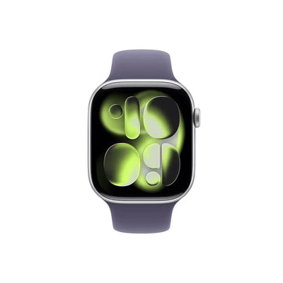 Apple Watch Series 11 46mm (GPS) Silver Aluminum Case Purple Fog Sport Band M/L