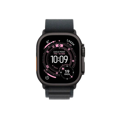 Apple Watch Ultra 3 49mm Black Titanium Case with Black Alpine Loop - L
