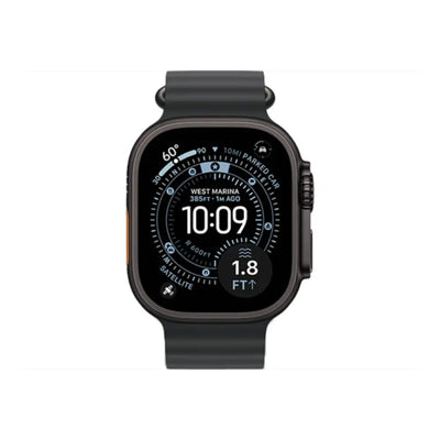 Apple Watch Ultra 3 49mm Black Titanium Case with Black Ocean Band