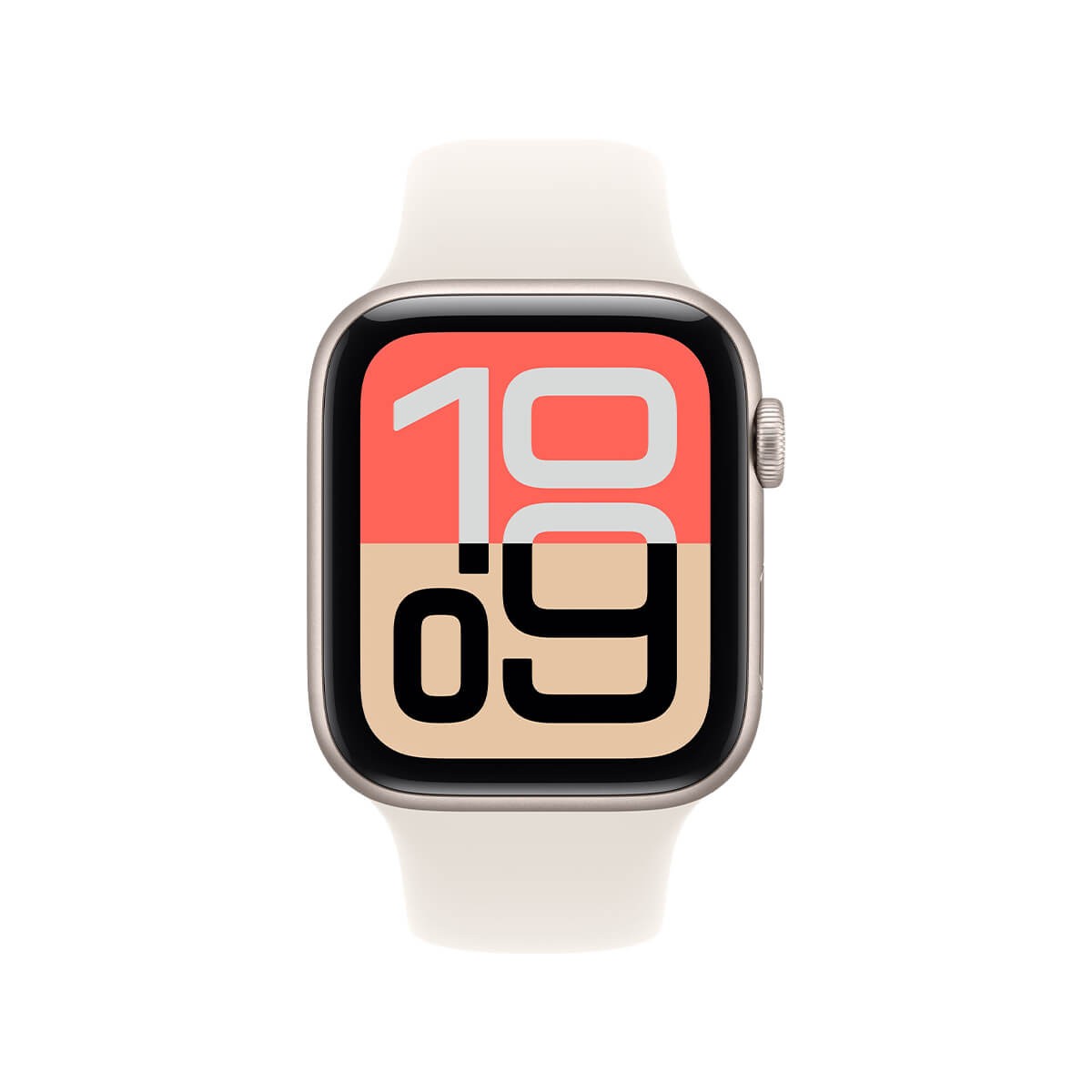 Apple Watch SE 3 GPS 44mm Starlight Aluminium Case with Starlight Sport Band - M/L