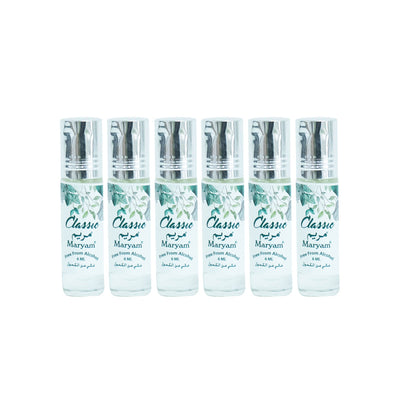 Maryam Roll-on Oil Free From Alcohol 6ml (Pack of 6) - Classic