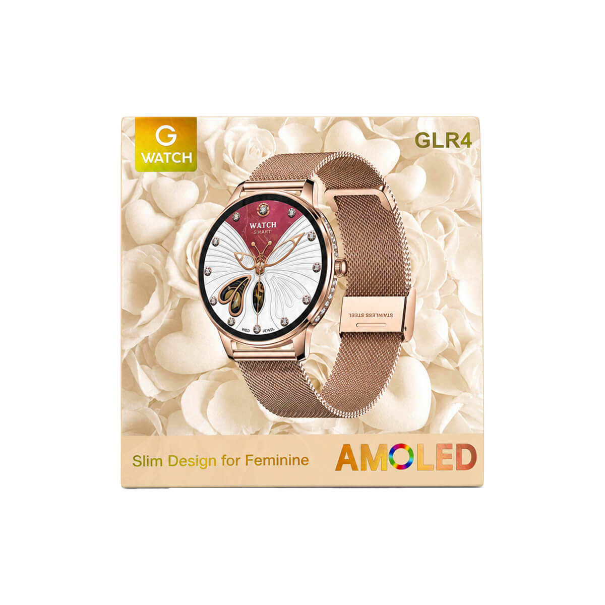 G-Tab GLR4 LadiesSmartwatch with AMOLED Display