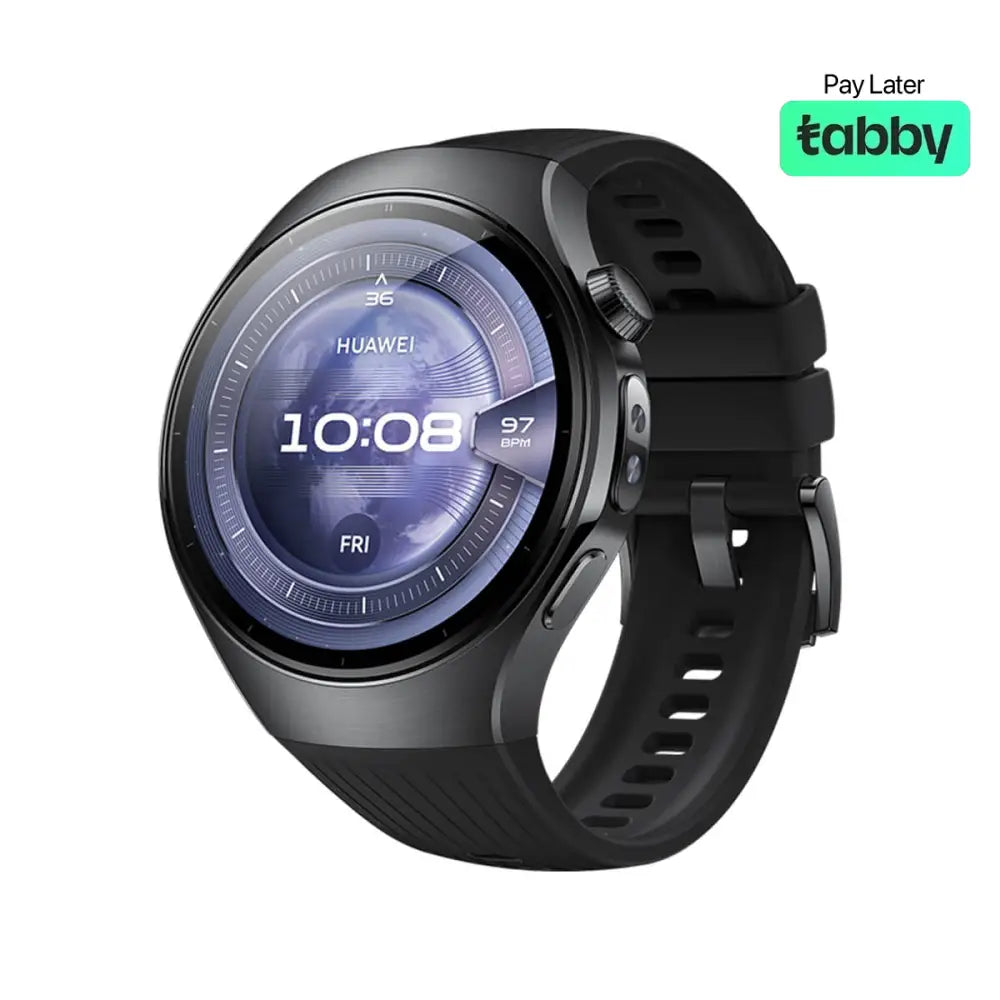 Huawei Watch 5 46mm - Black Fluoroelastomer Strap