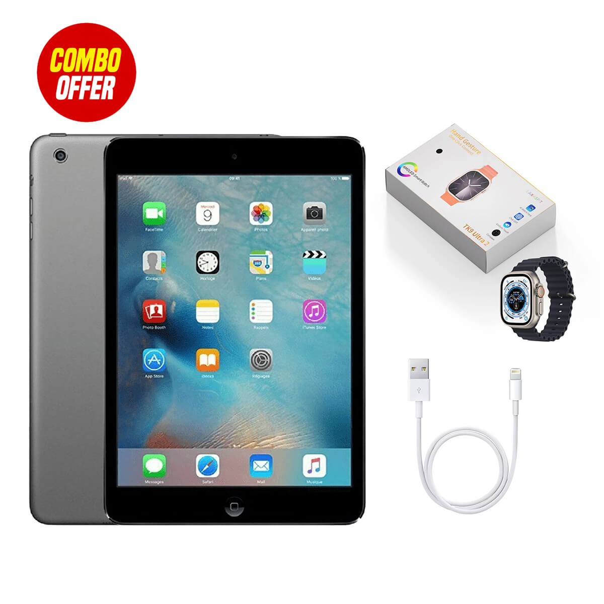 Used Apple iPad Mini 2 16GB (3 Items Combo Bundle)