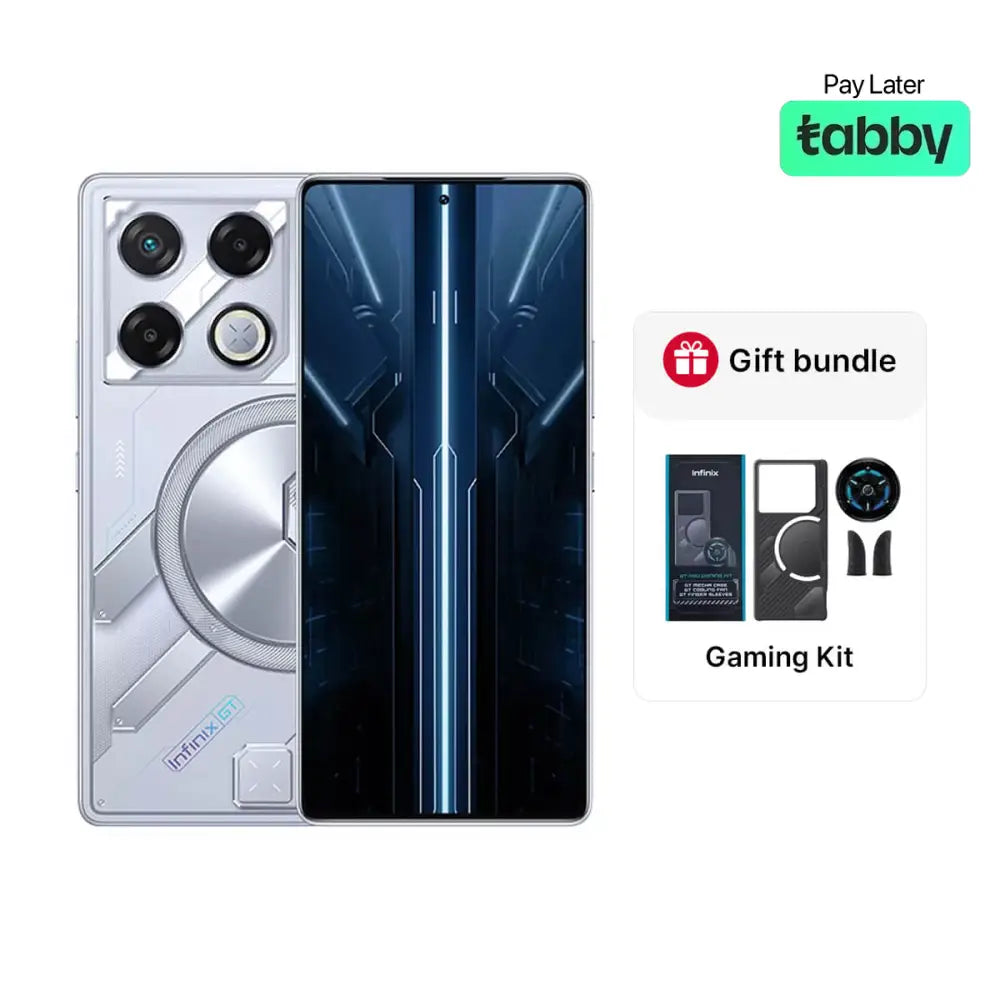Infinix GT 20 Pro (12GB RAM + 256GB Memory) - Mecha Silver (FREE Gaming Kit)