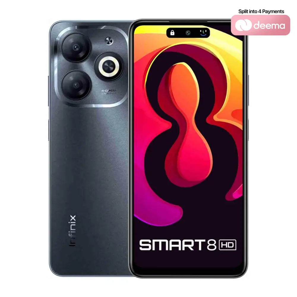 Infinix Smart 8 (6GB RAM (3 + 3) + 64GB Memory) - Timber Black