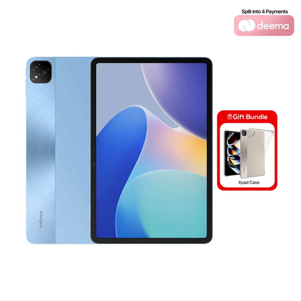 Infinix Xpad Wi-Fi (4GB RAM + 128GB Memory) - Frost Blue with Xpad Case