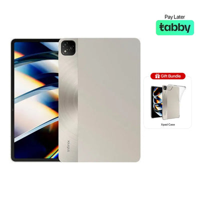 Infinix Xpad Wi-Fi (4GB RAM + 128GB Memory) - Titan Gold with Xpad Case