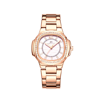 Kenneth Scott Women's Pink Dial Analog Watch - K24507-RBKP