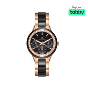 Kenneth Scott Ladies Rose Gold Dial Multi Function Watch - K24604-RCBB