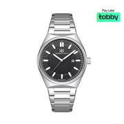 Kenneth Scott Men’s Black Dial Analog Watch - K24016-SBSB