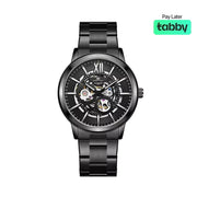 Kenneth Scott Men’s Black Dial Automatic Watch - K24324-BBBB