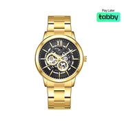 Kenneth Scott Men’s Black Dial Automatic Watch - K24324-GBGB