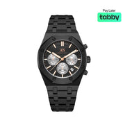 Kenneth Scott Men’s Black Dial Mult Function Watch - K24112-BBBB