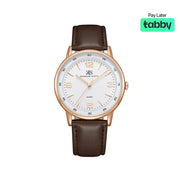 Kenneth Scott Men’s White Dial Analog Watch - K23040-RLDW