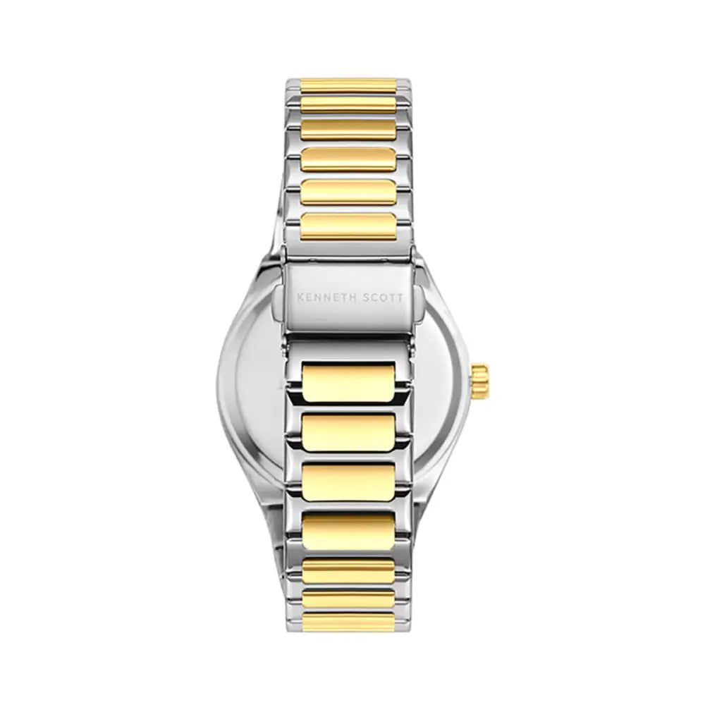 Kenneth Scott Men’s White Dial Analog Watch - K24016-TBTW