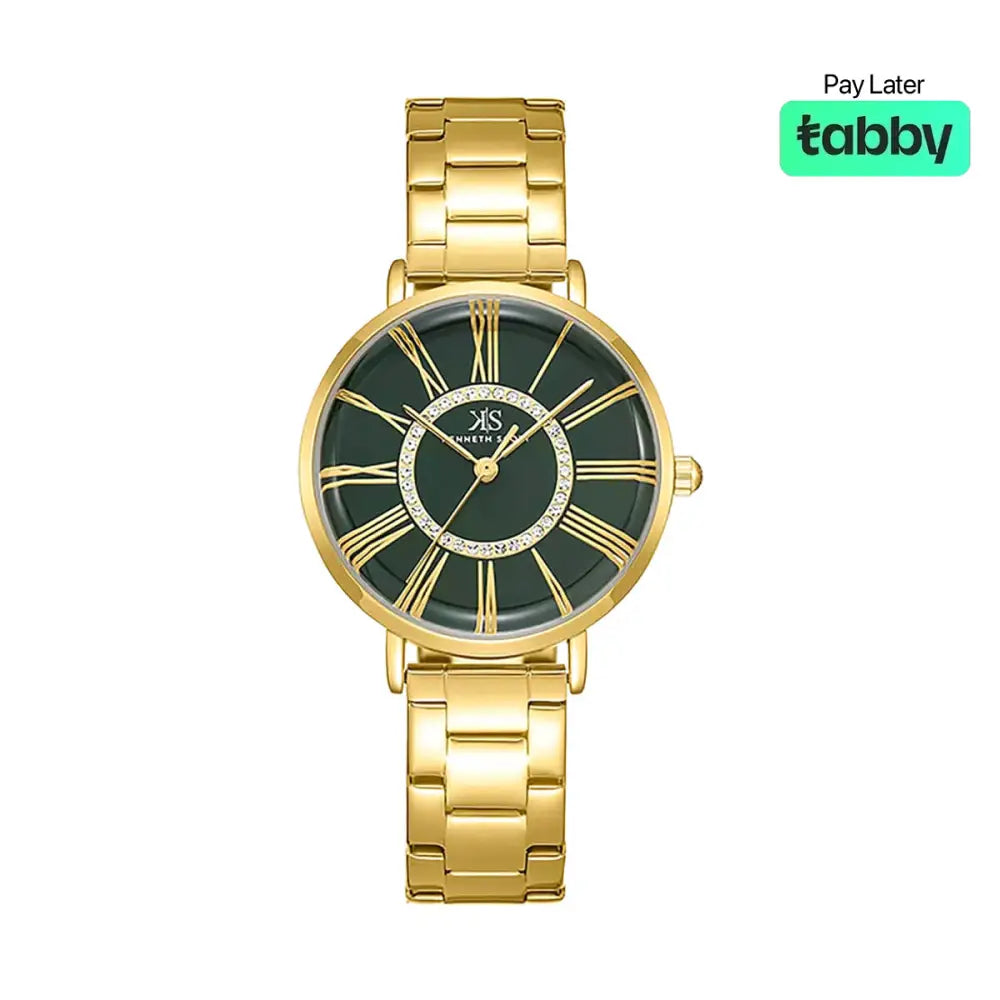 Kenneth Scott Women’s Green Dial Analog Watch - K23536-GBGG