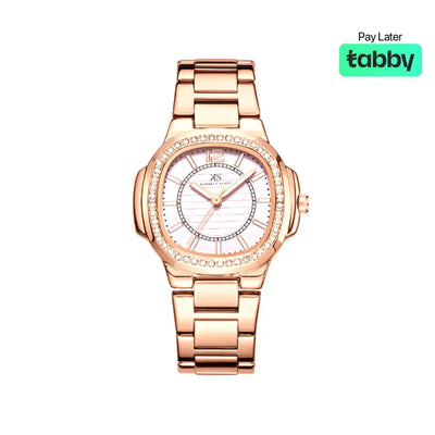 Kenneth Scott Women’s Pink Dial Analog Watch - K24507-RBKP