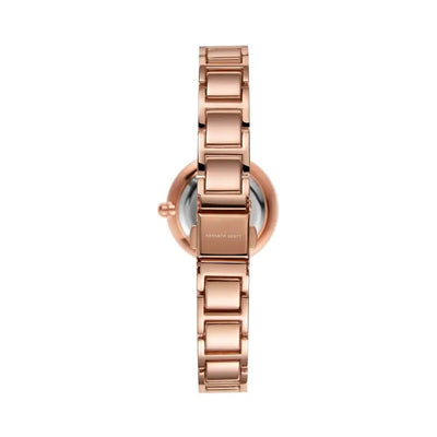 Kenneth Scott Women’s Pink & Rose Gold Analog Alloy Strap Watch K22531-KCPK
