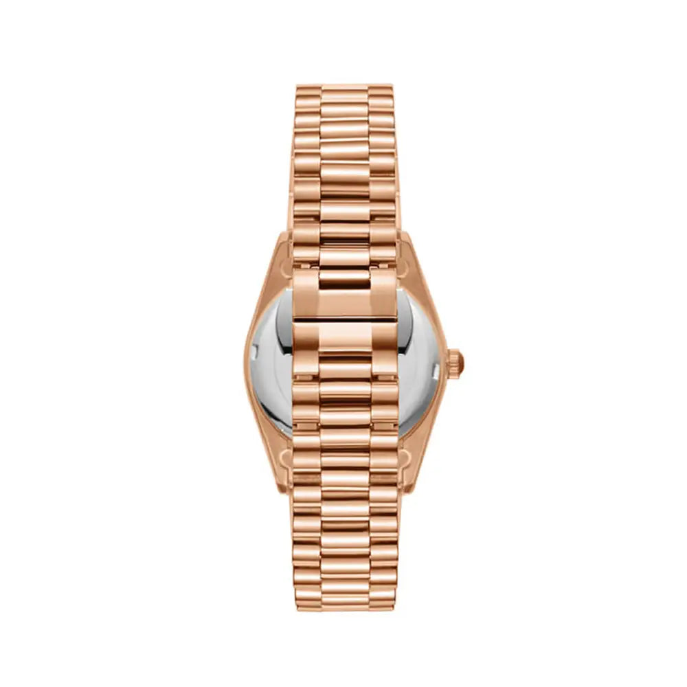 Kenneth Scott Women’s Rose Gold Dial Analog Watch - K23545-RBKK